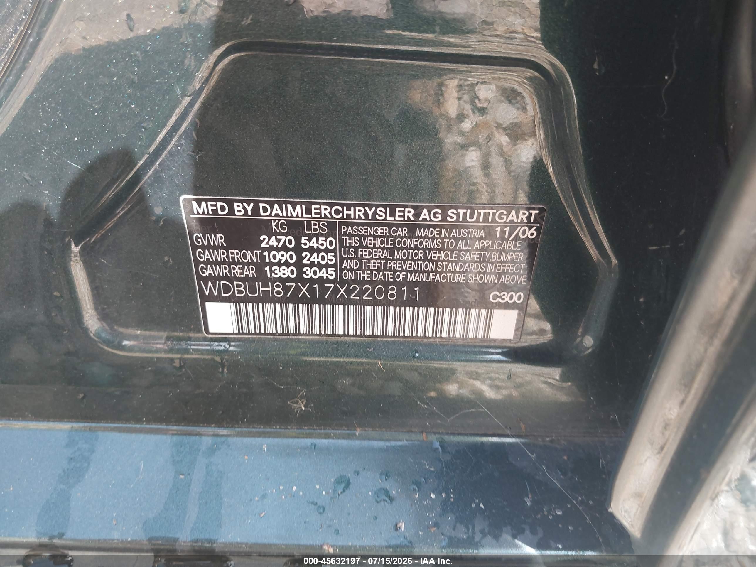 2007 MERCEDES-BENZ E 350 E350 4-MATIC