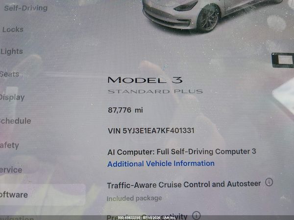 2019 TESLA MODEL 3