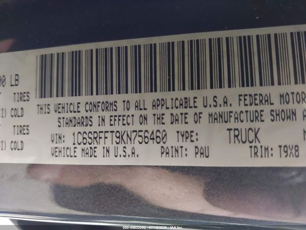 2019 RAM 1500