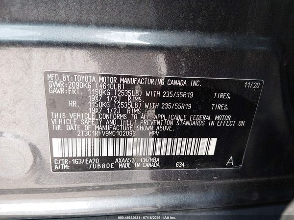 2021 TOYOTA RAV4 XLE PREMIUM