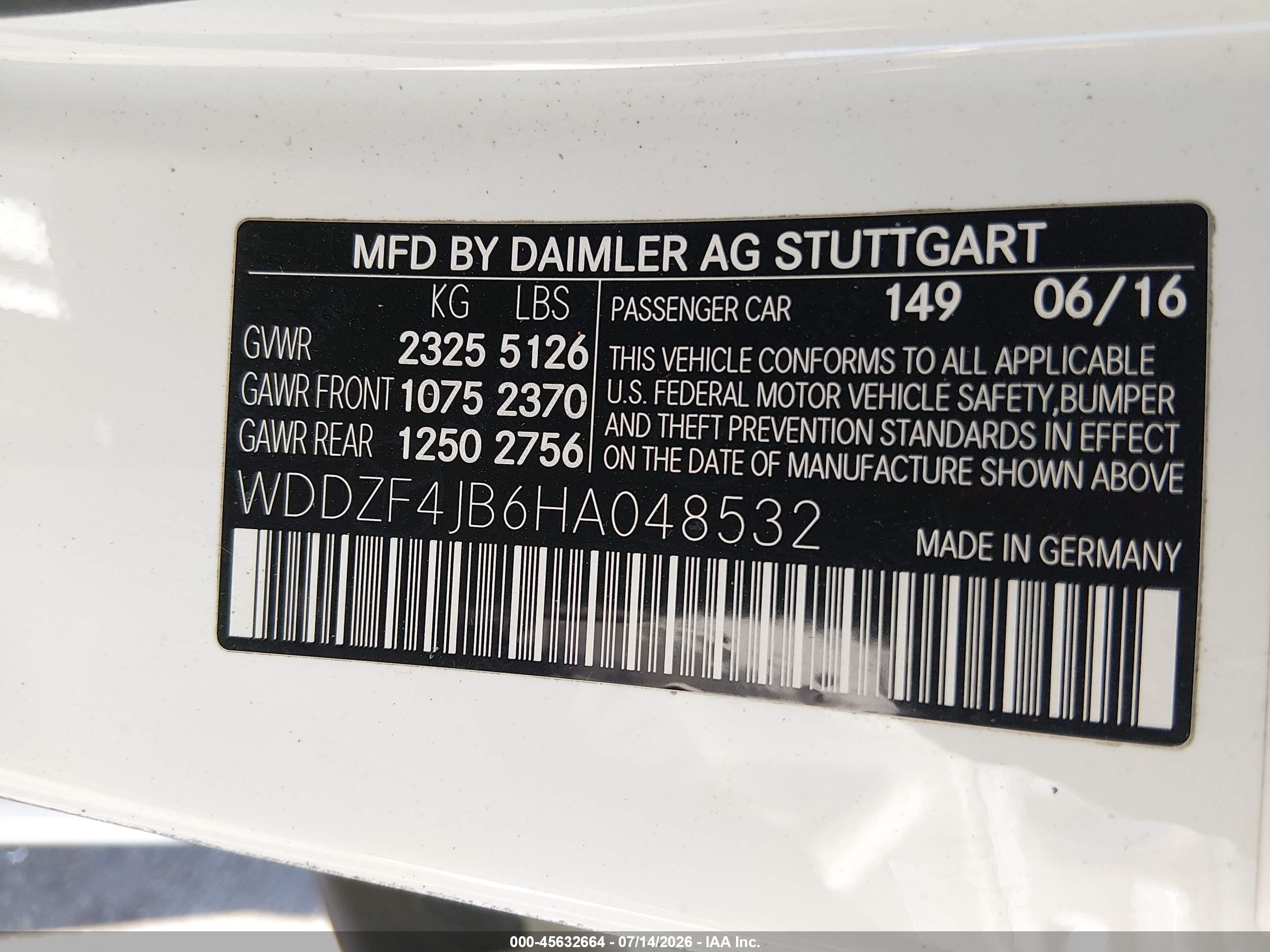 2017 MERCEDES-BENZ E 300 E300