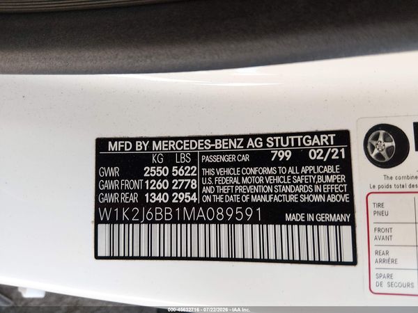 2021 MERCEDES-BENZ AMG CLS 53 4MATIC