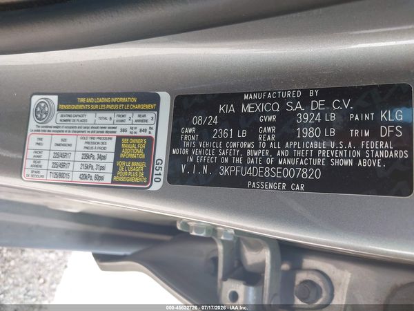 2025 KIA K4 EX