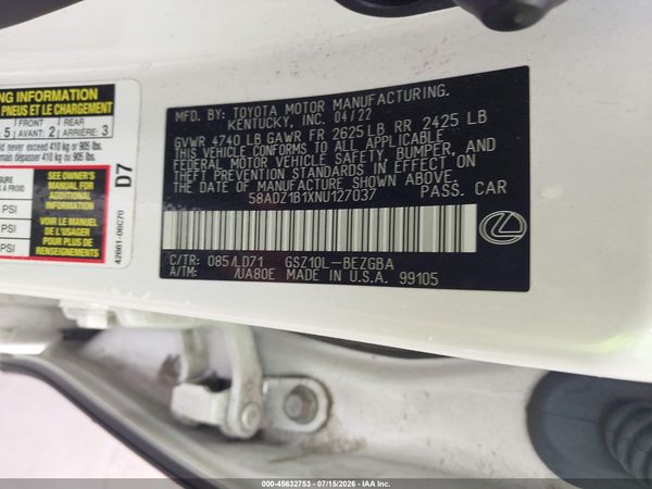 2022 LEXUS ES 350 350 Premium