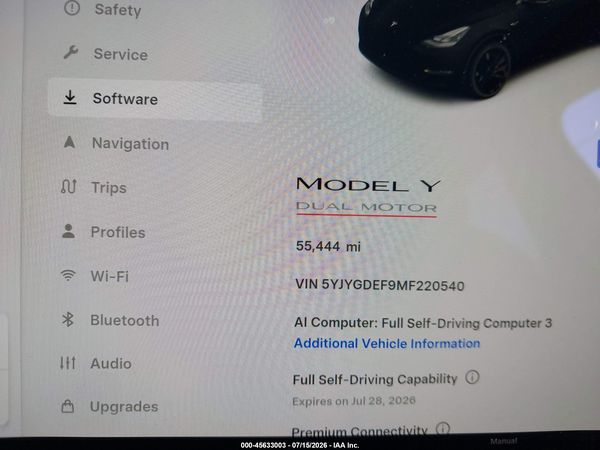 2021 TESLA MODEL Y
