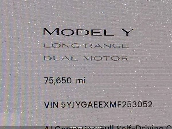 2021 TESLA MODEL Y