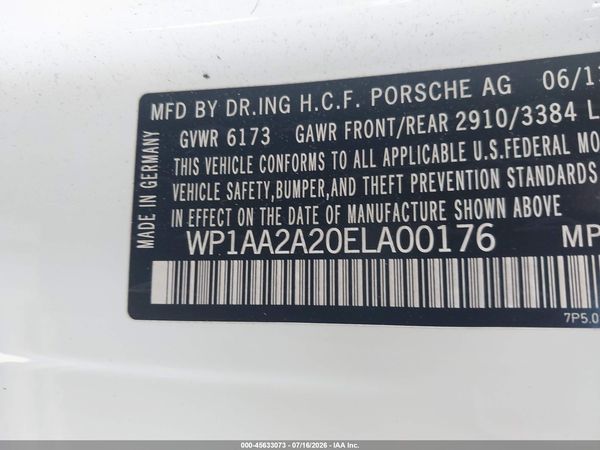 2014 PORSCHE CAYENNE