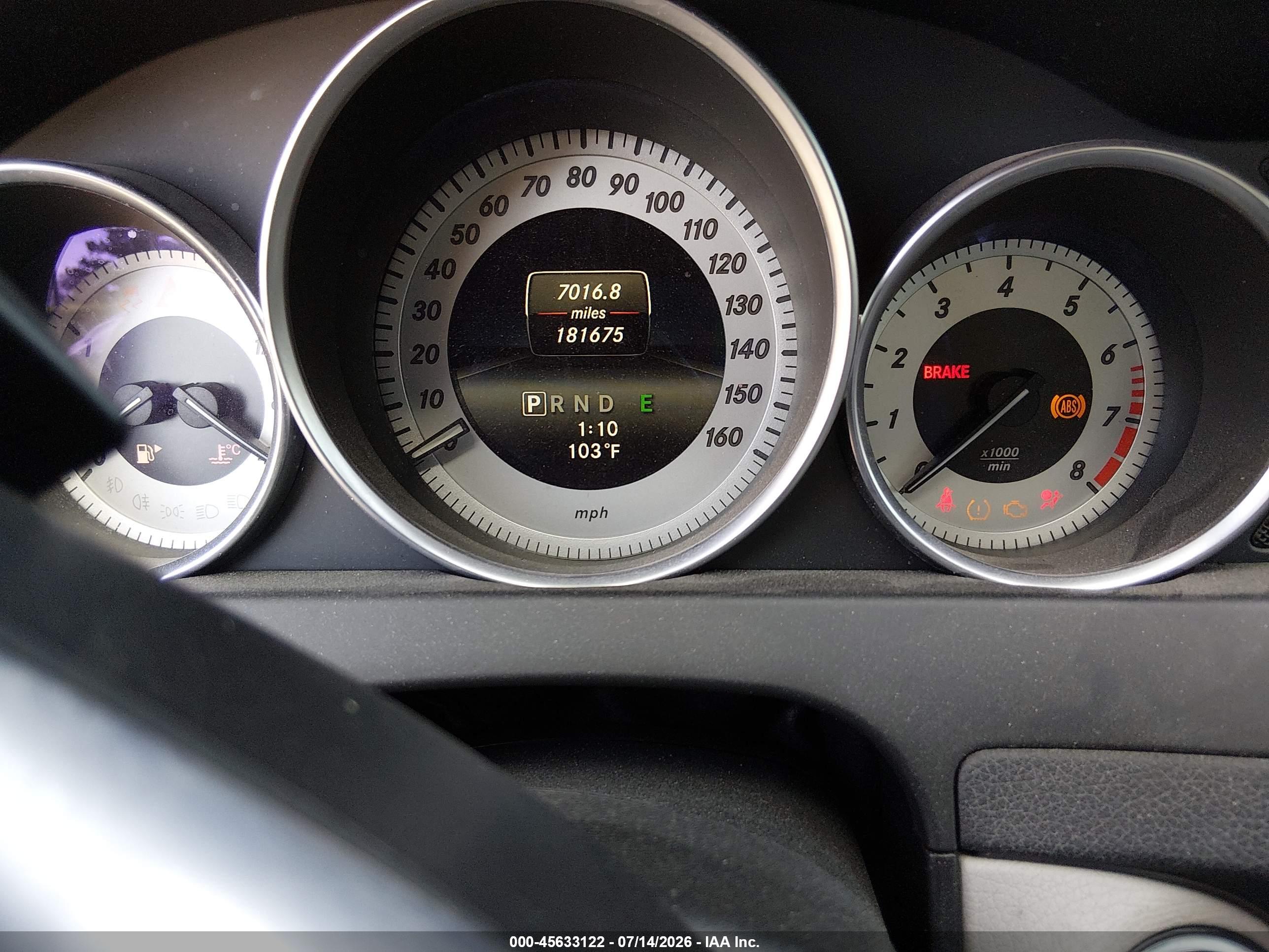 2014 MERCEDES-BENZ C 250 C250