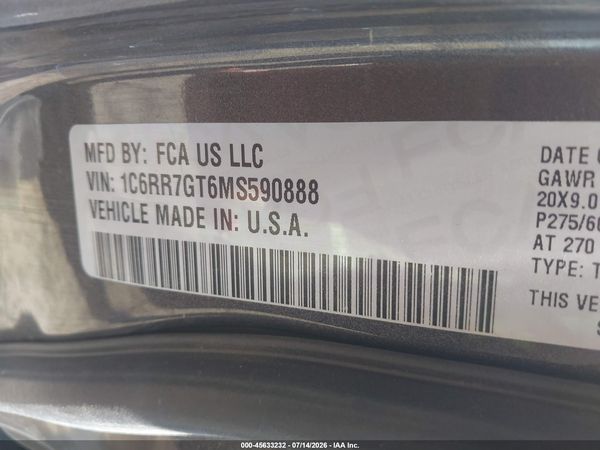 2021 RAM 1500 CLASSIC WARLOCK  4X4 6'4 BOX