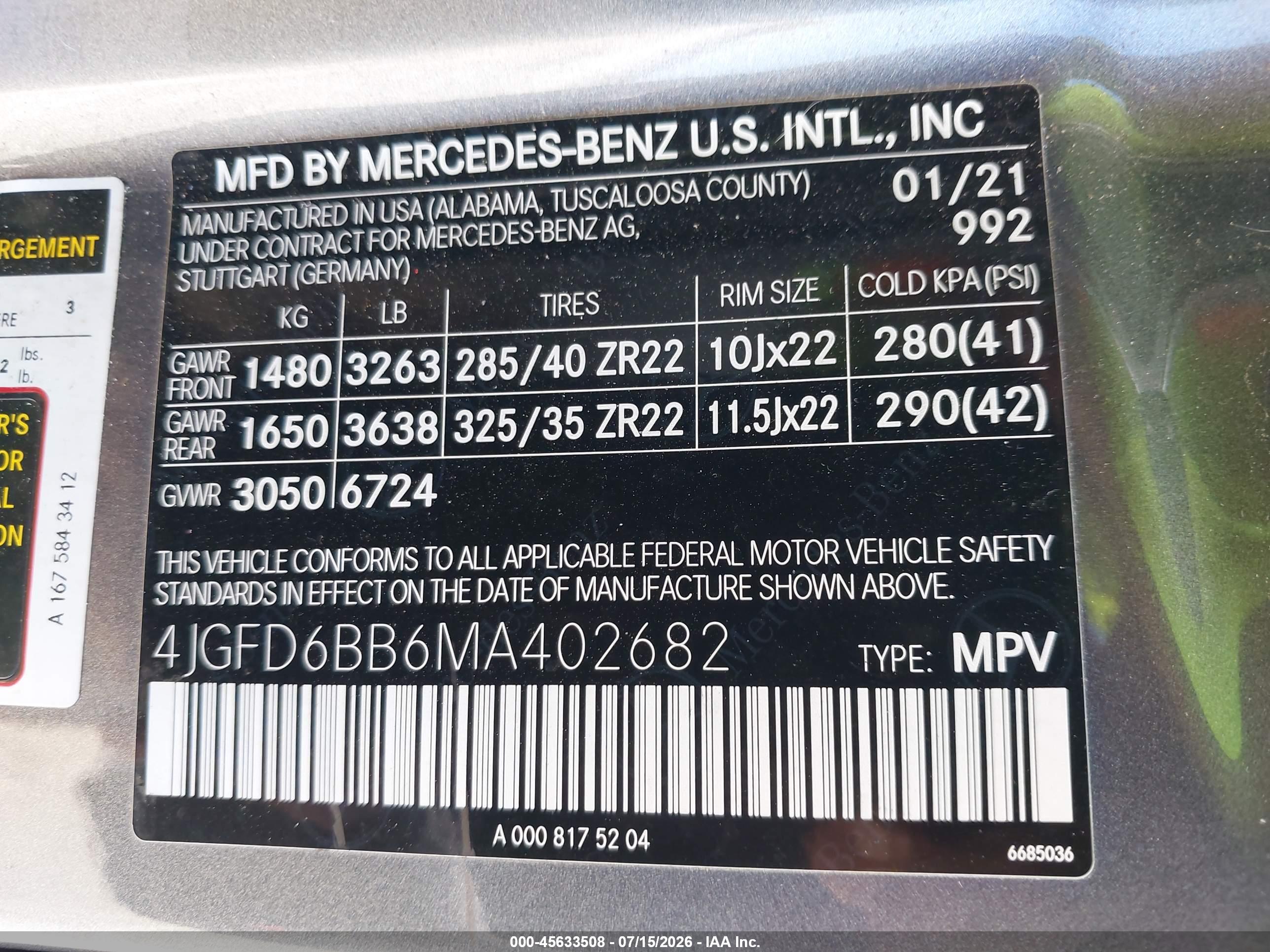 2021 MERCEDES-BENZ AMG GLE 53 COUPE AMG GLE53