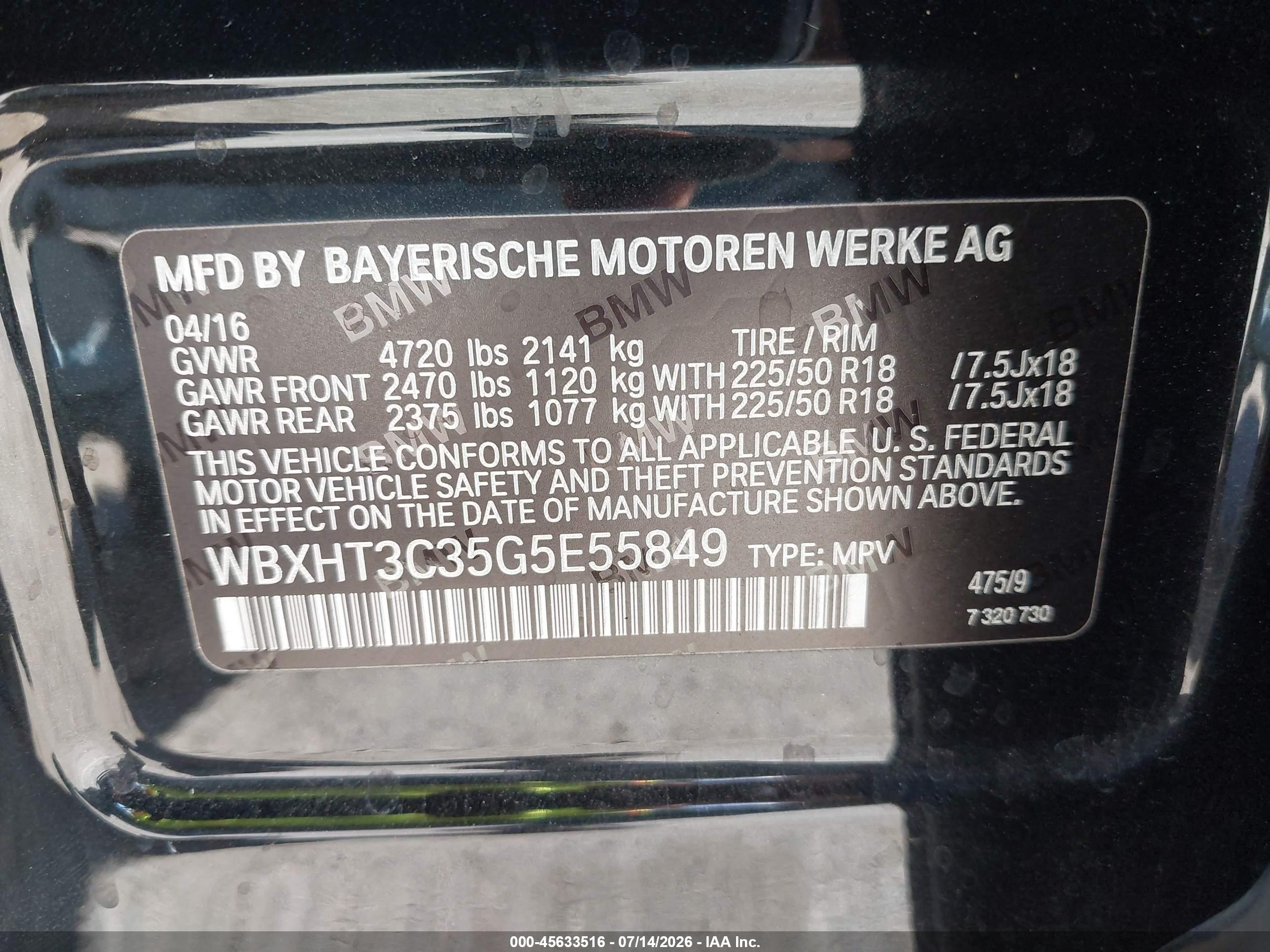 2016 BMW X1 XDRIVE28I