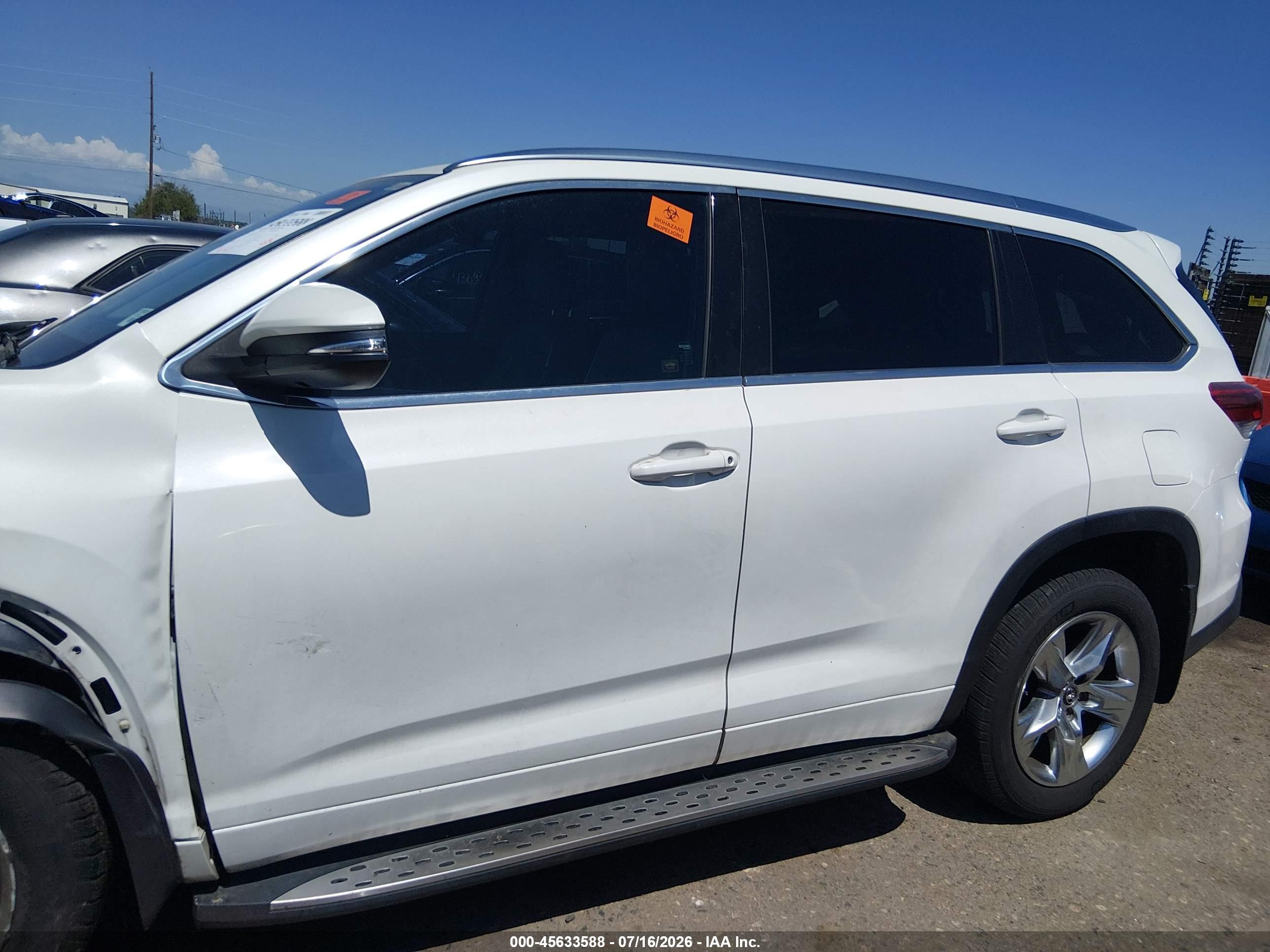 2018 TOYOTA HIGHLANDER LIMITED