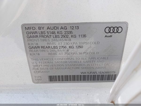 2014 AUDI ALLROAD 2.0T PREMIUM