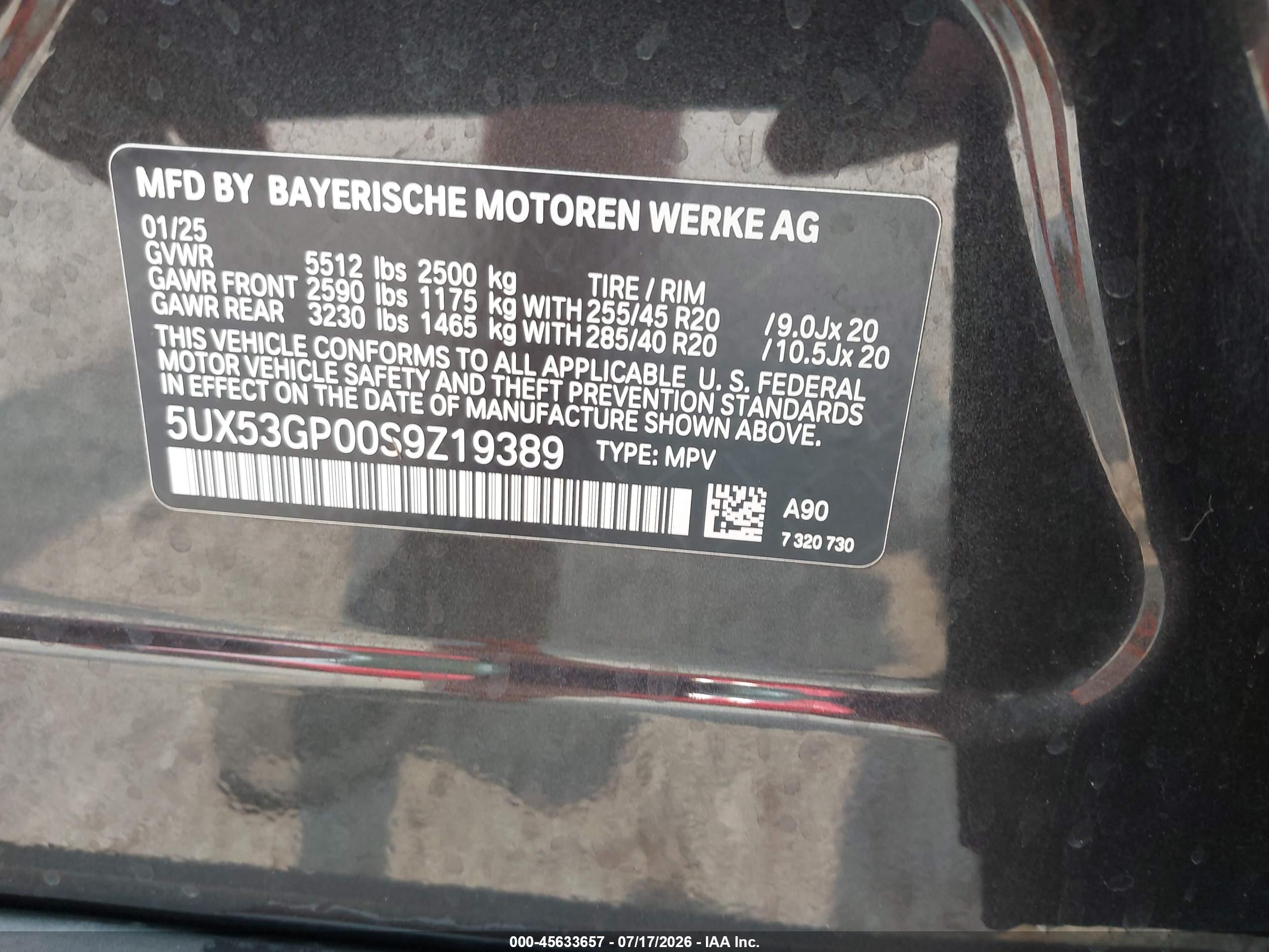 2025 BMW X3 30 XDRIVE