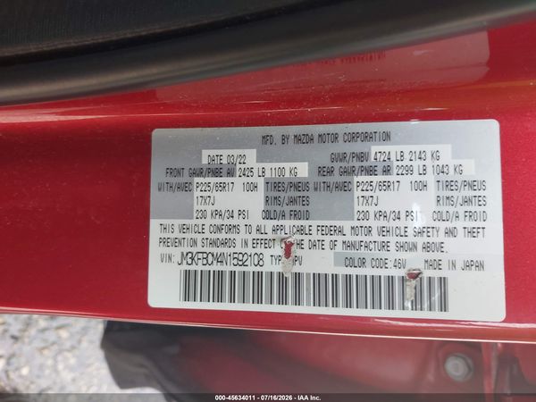 2022 MAZDA CX-5 2.5 S PREFERRED