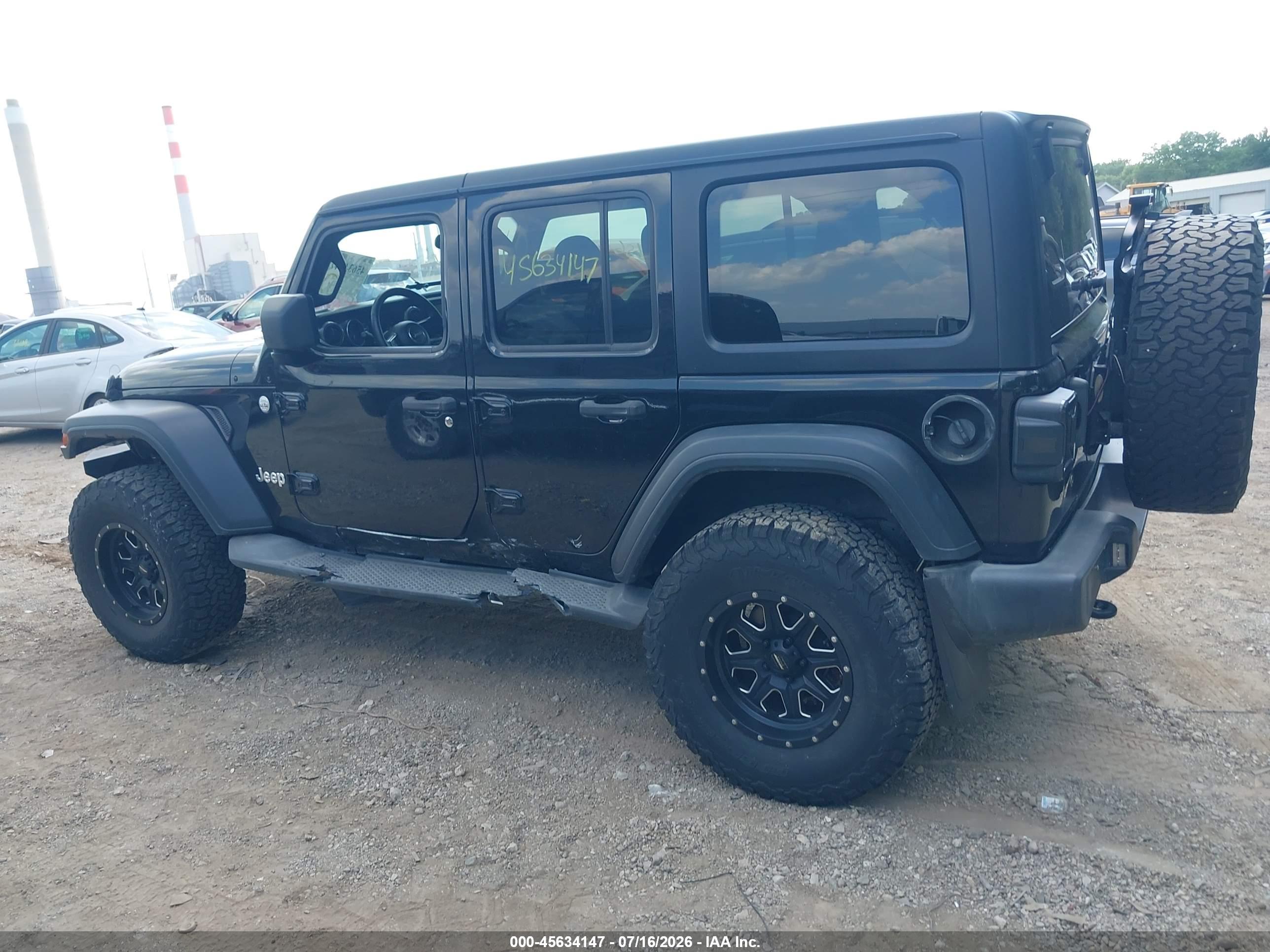 2018 JEEP WRANGLER UNLIMITED SPORT S 4X4