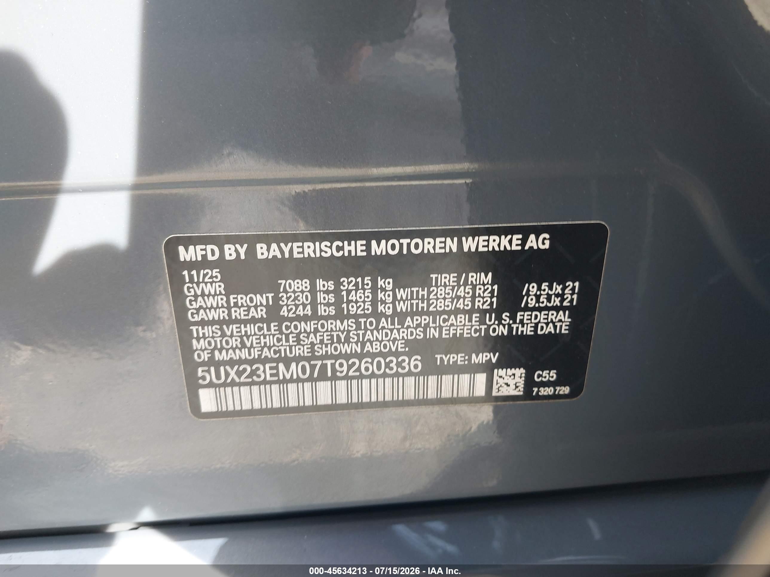 2026 BMW X7 XDRIVE40I