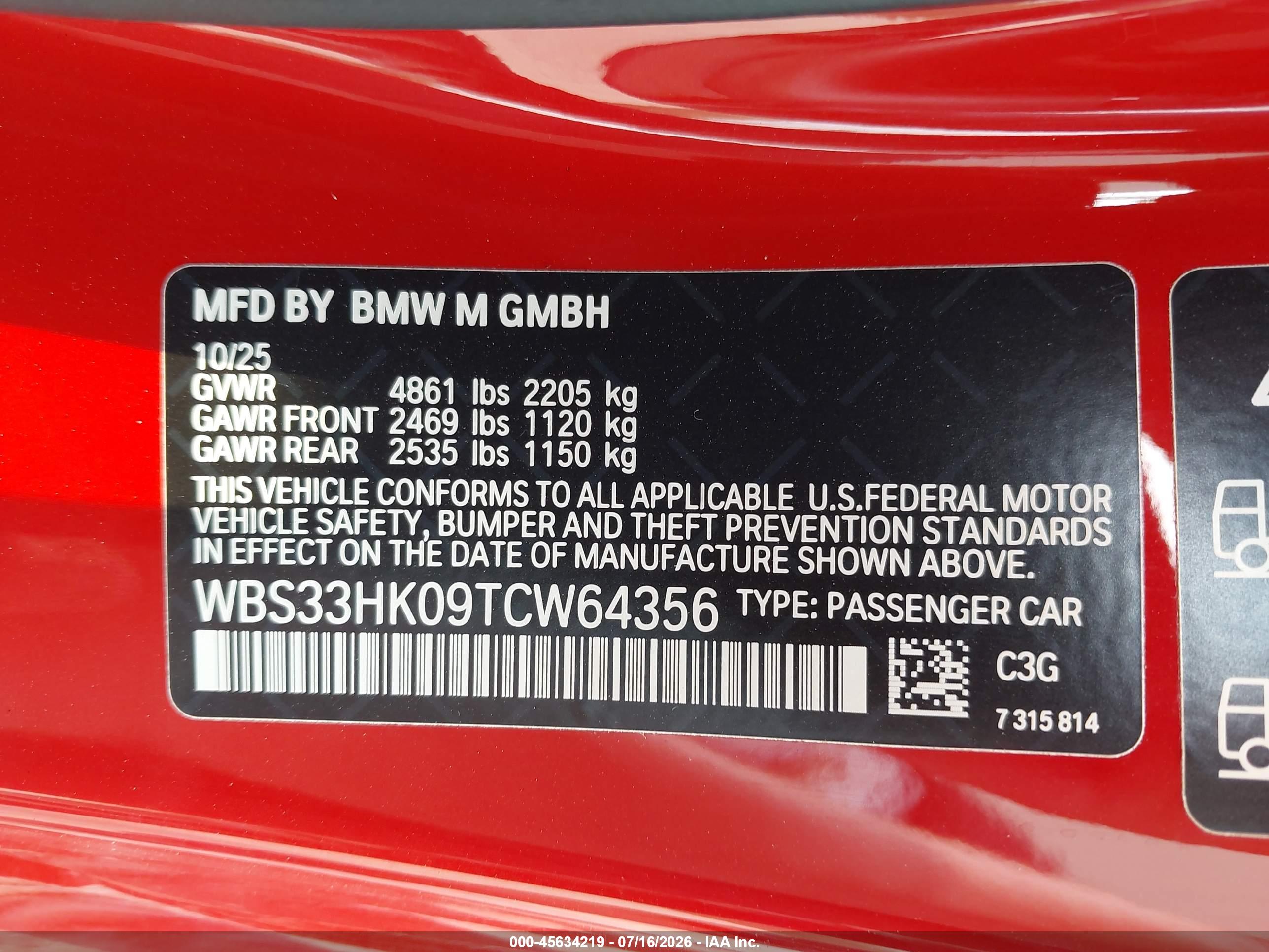2026 BMW M4 COMPETITION XDRIVE