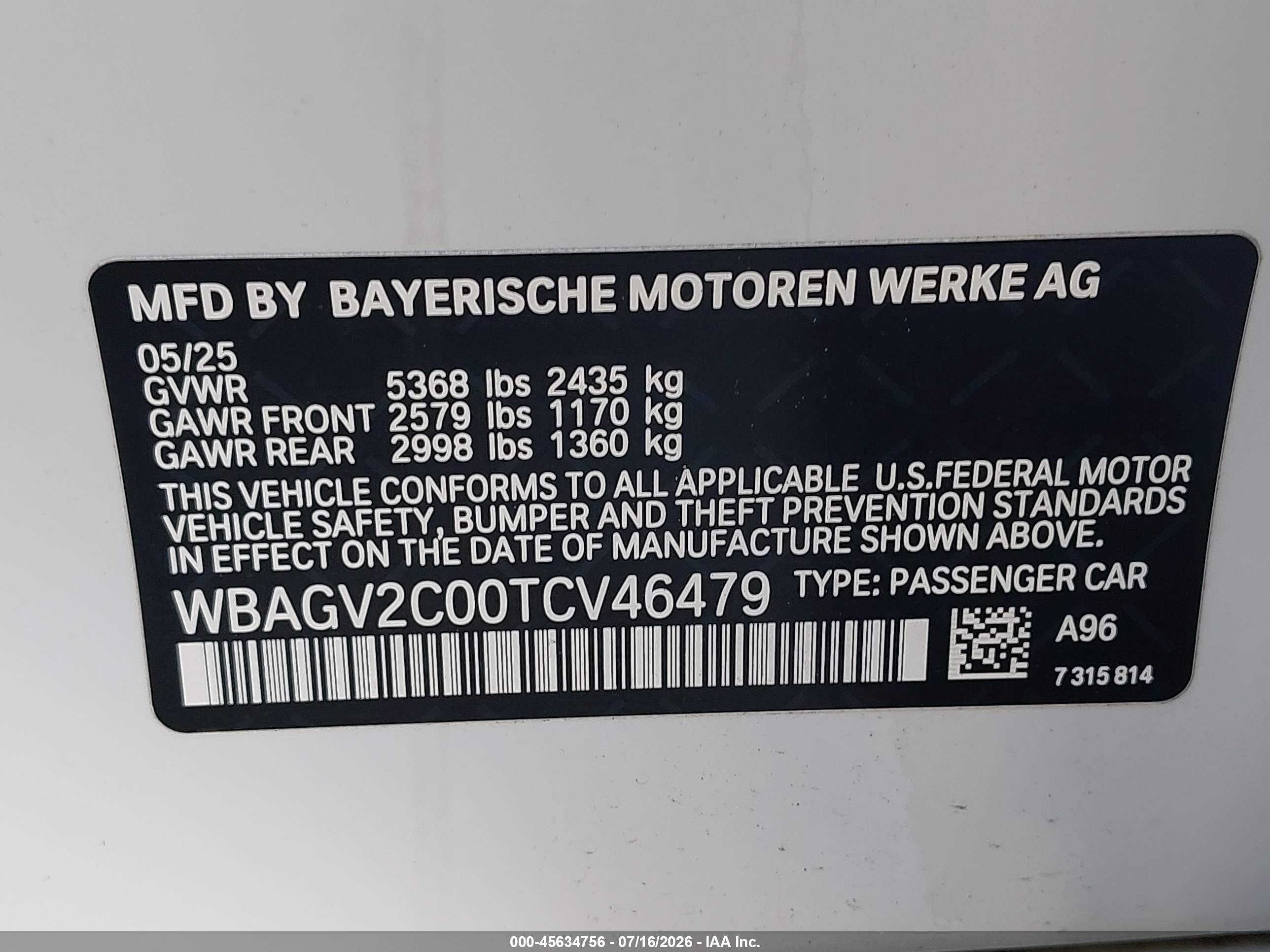 2026 BMW 840I GRAN COUPE