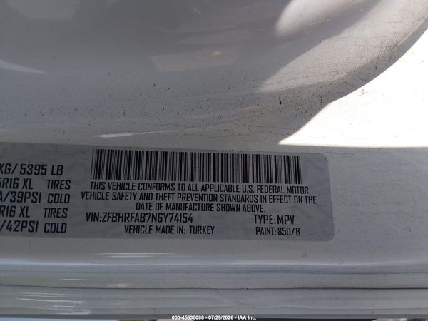 2022 RAM PROMASTER CITY CARGO VAN