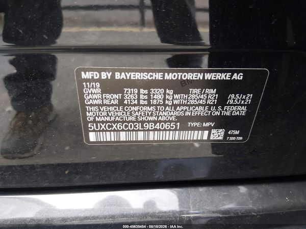 2020 BMW X7 M50I