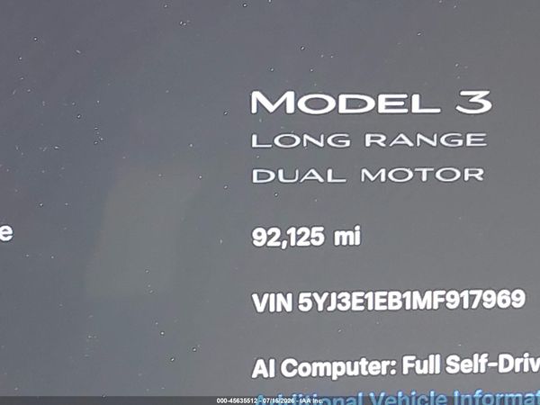 2021 TESLA MODEL 3