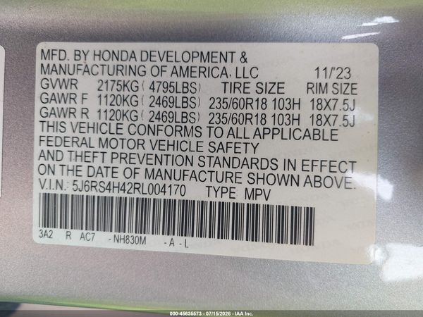 2024 HONDA CR-V EX AWD