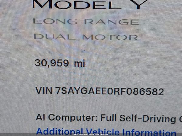 2024 TESLA MODEL Y