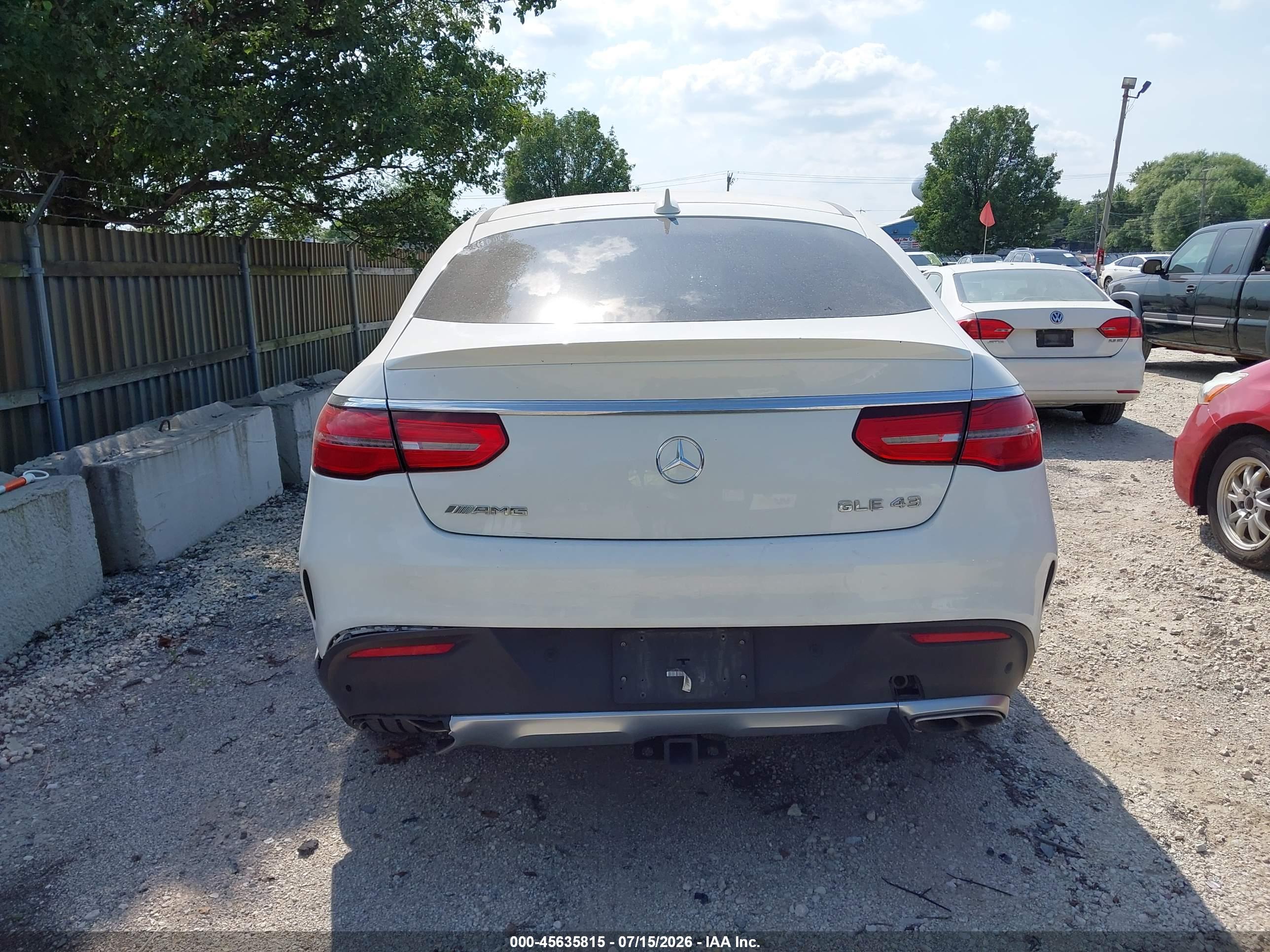 2017 MERCEDES-BENZ AMG GLE 43 COUPE 4MATIC