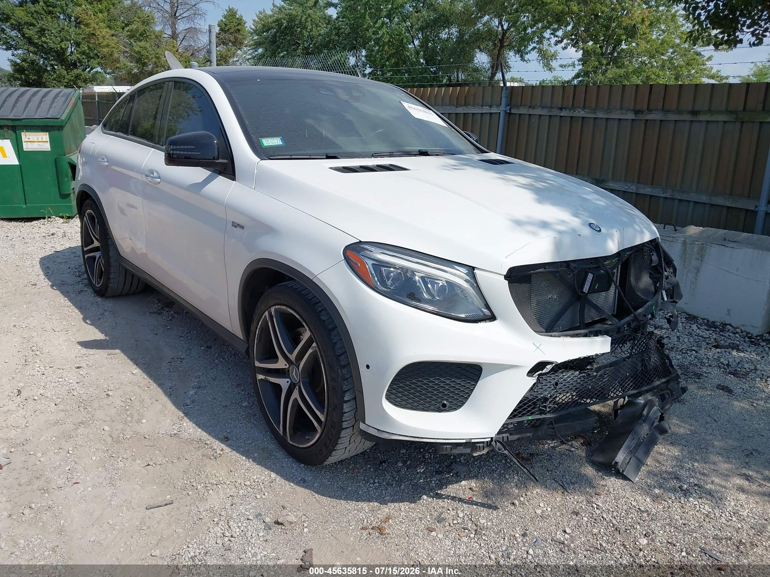 2017 MERCEDES-BENZ AMG GLE 43 COUPE 4MATIC