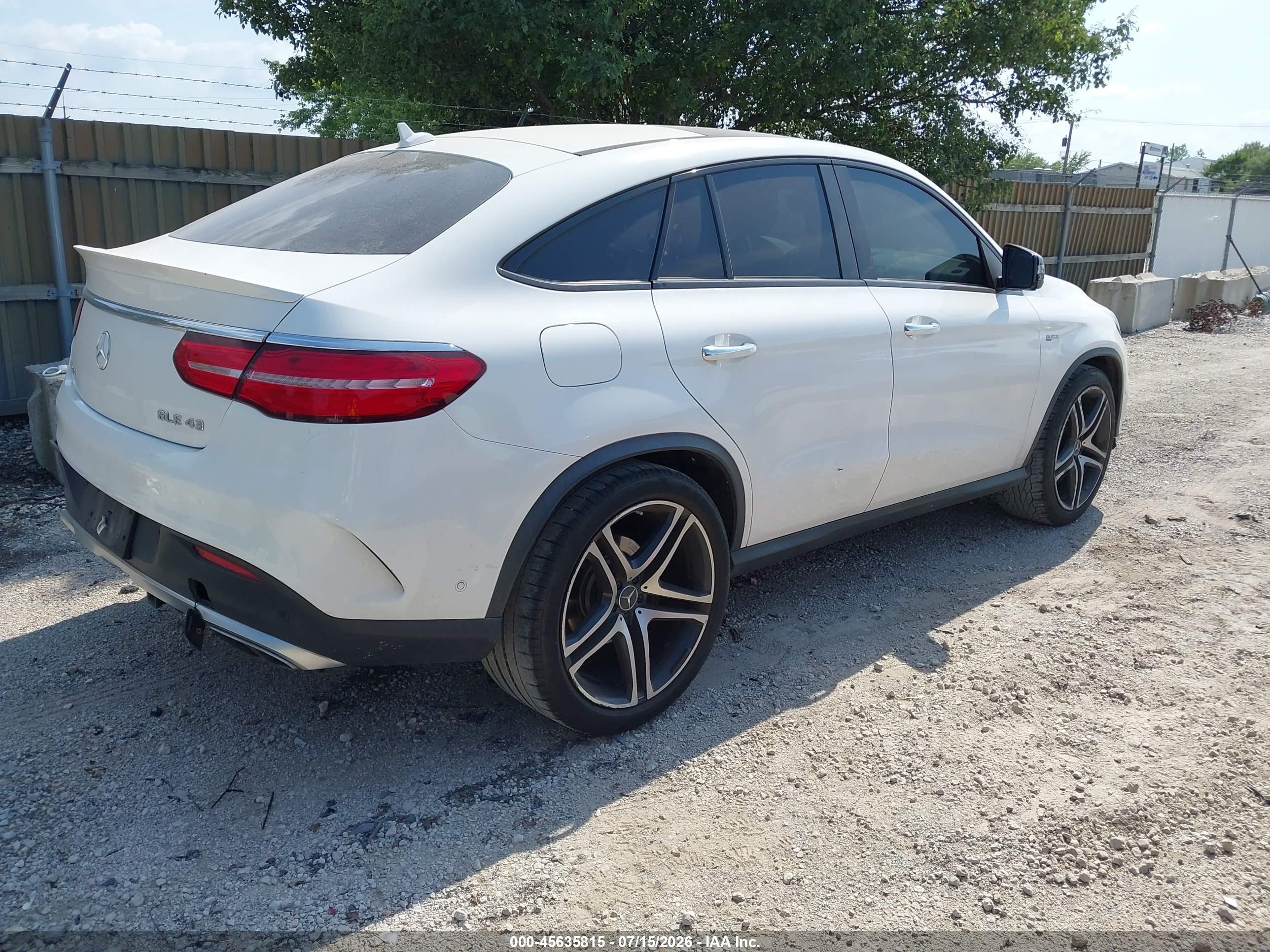 2017 MERCEDES-BENZ AMG GLE 43 COUPE 4MATIC