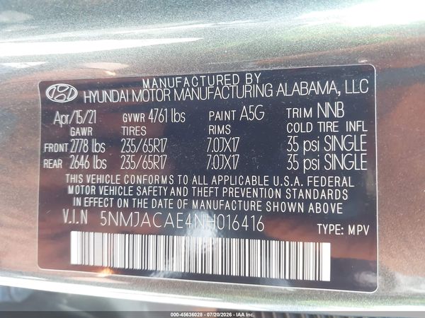2022 HYUNDAI TUCSON SE