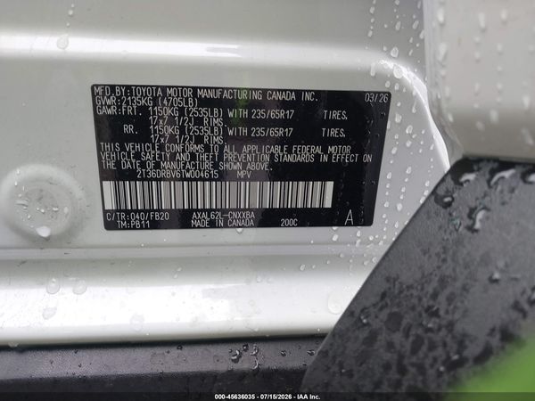 2026 TOYOTA RAV4 LE