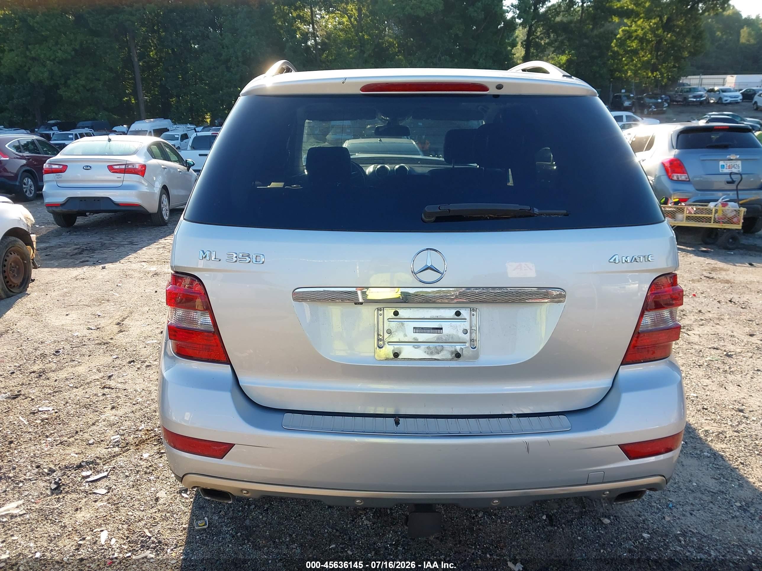 2009 MERCEDES-BENZ ML 350 ML350 4-MATIC