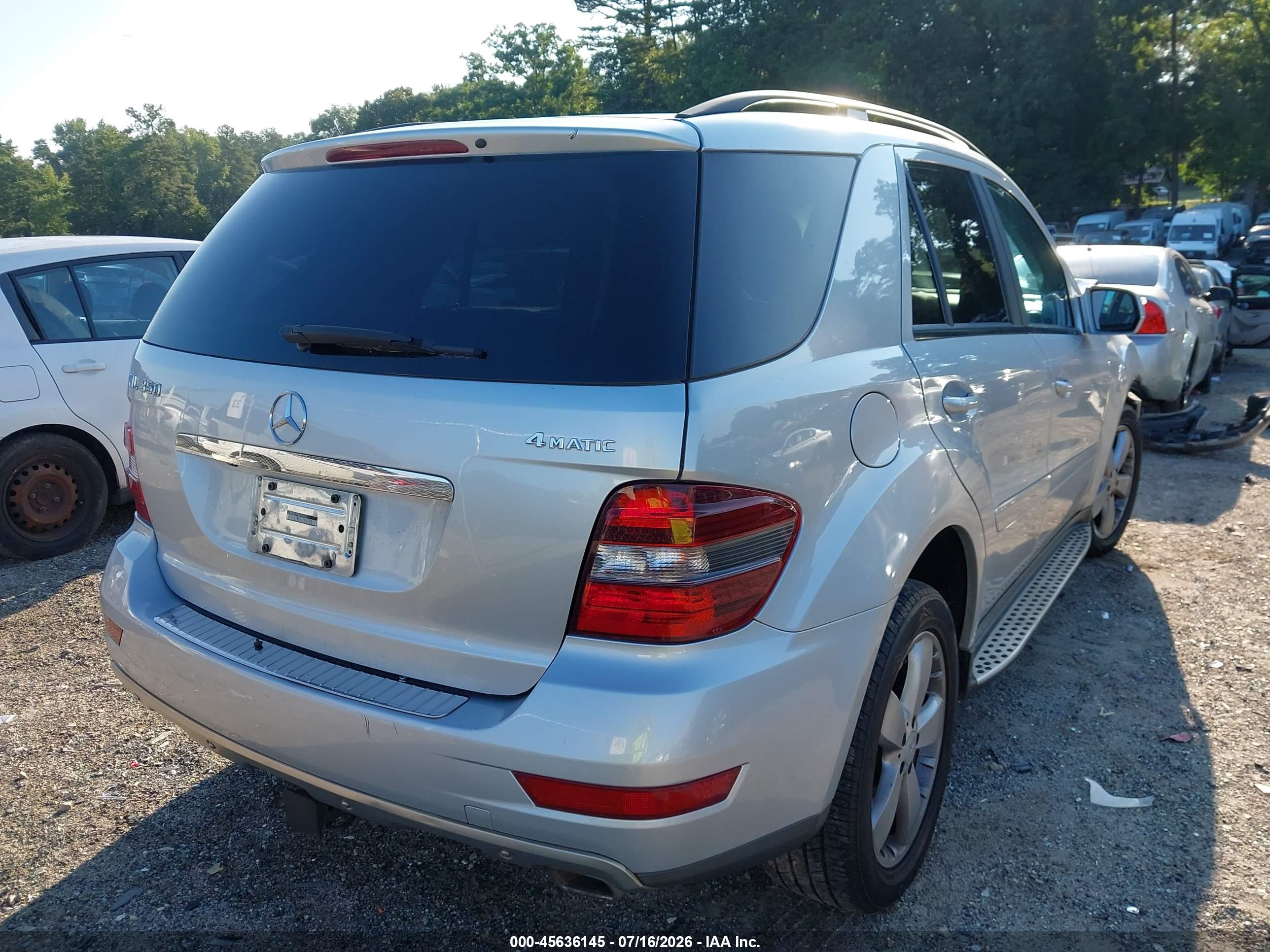 2009 MERCEDES-BENZ ML 350 ML350 4-MATIC