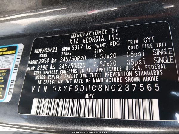 2022 KIA TELLURIDE S