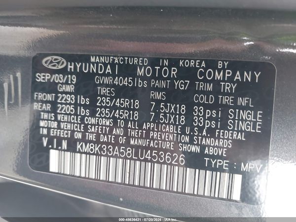 2020 HYUNDAI KONA LIMITED