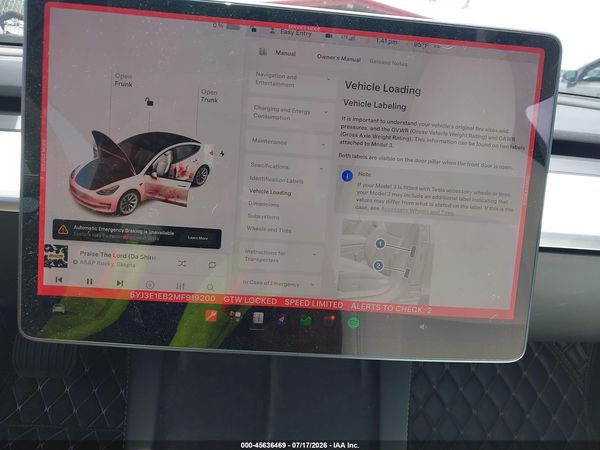 2021 TESLA MODEL 3