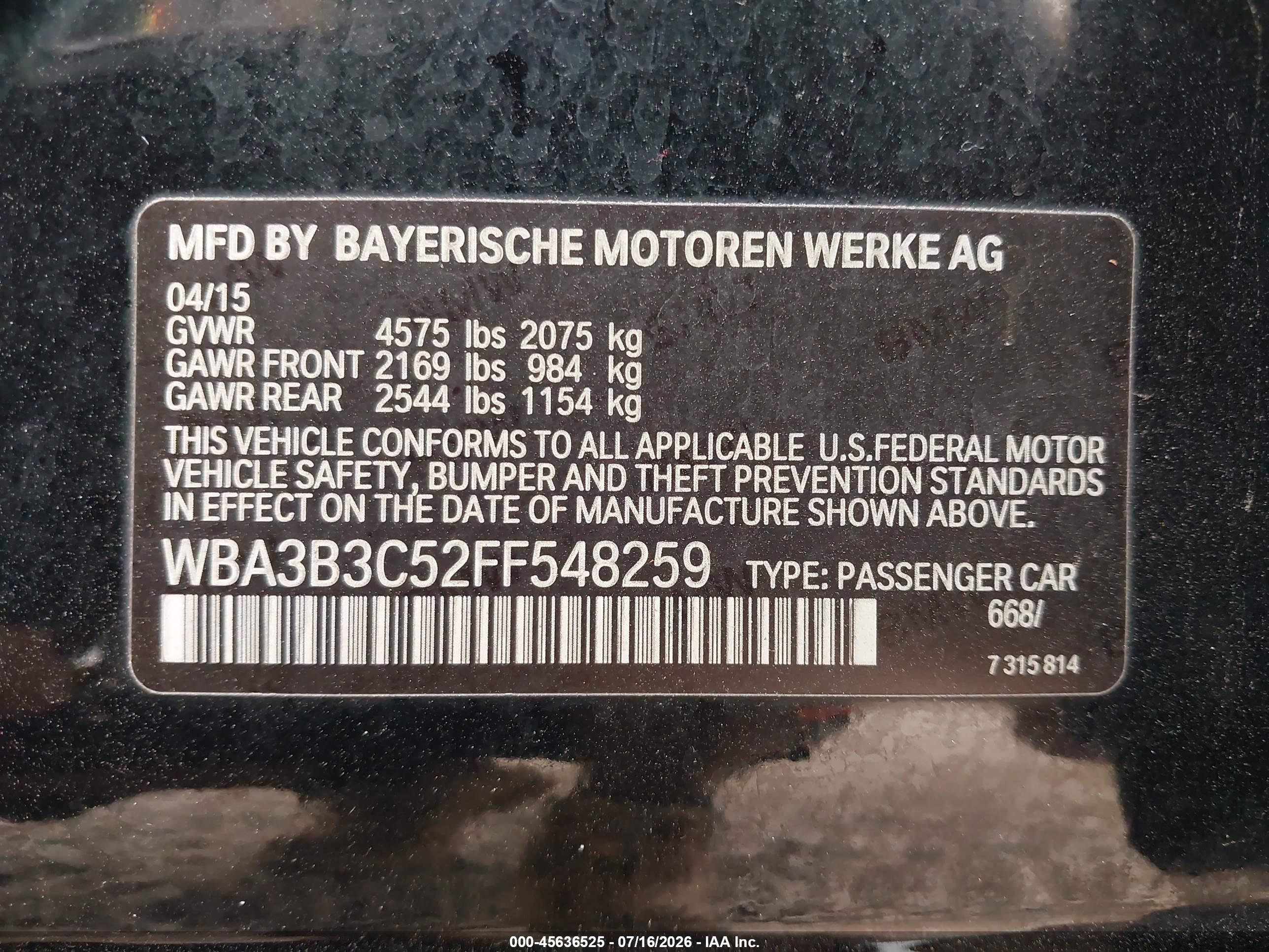 2015 BMW 328I xDrive
