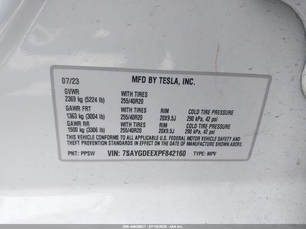 2023 TESLA MODEL Y