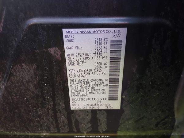 2023 NISSAN MURANO SV FWD