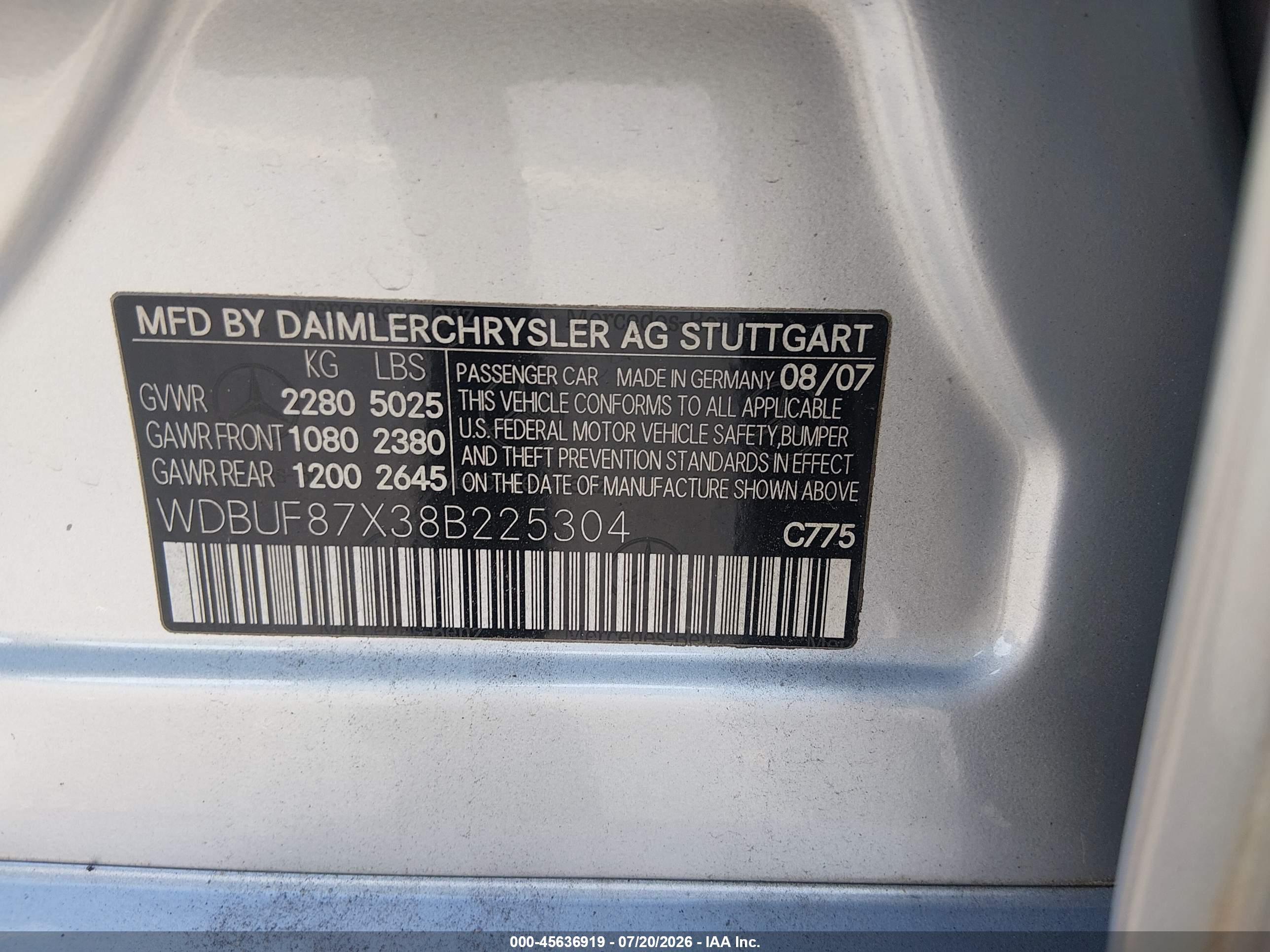 2008 MERCEDES-BENZ E 350 E350 4-MATIC