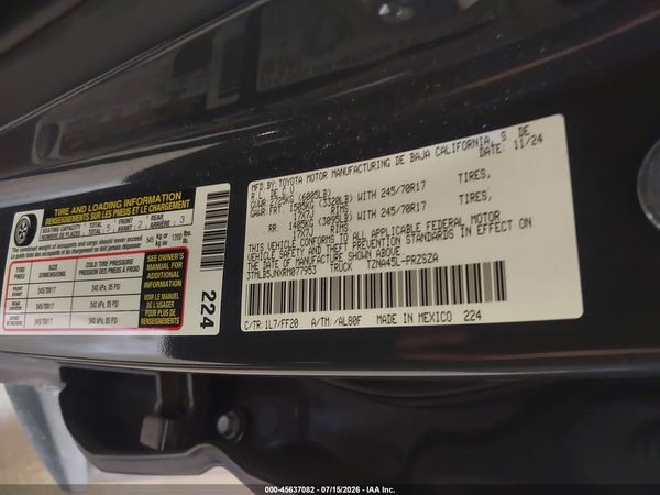 2024 TOYOTA TACOMA SR5