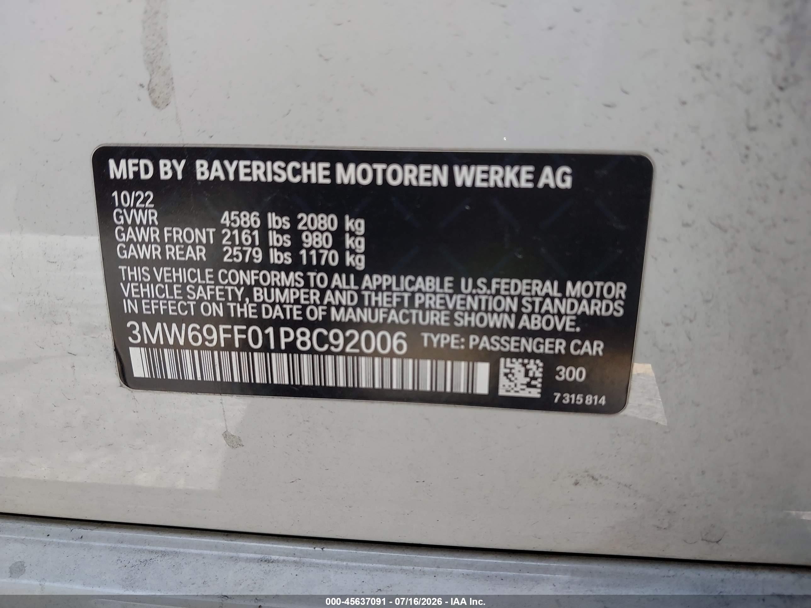2023 BMW 330I
