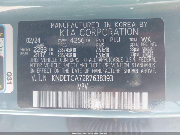 2024 KIA SELTOS SX TURBO