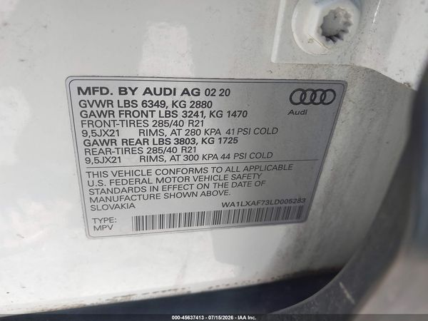 2020 AUDI Q7