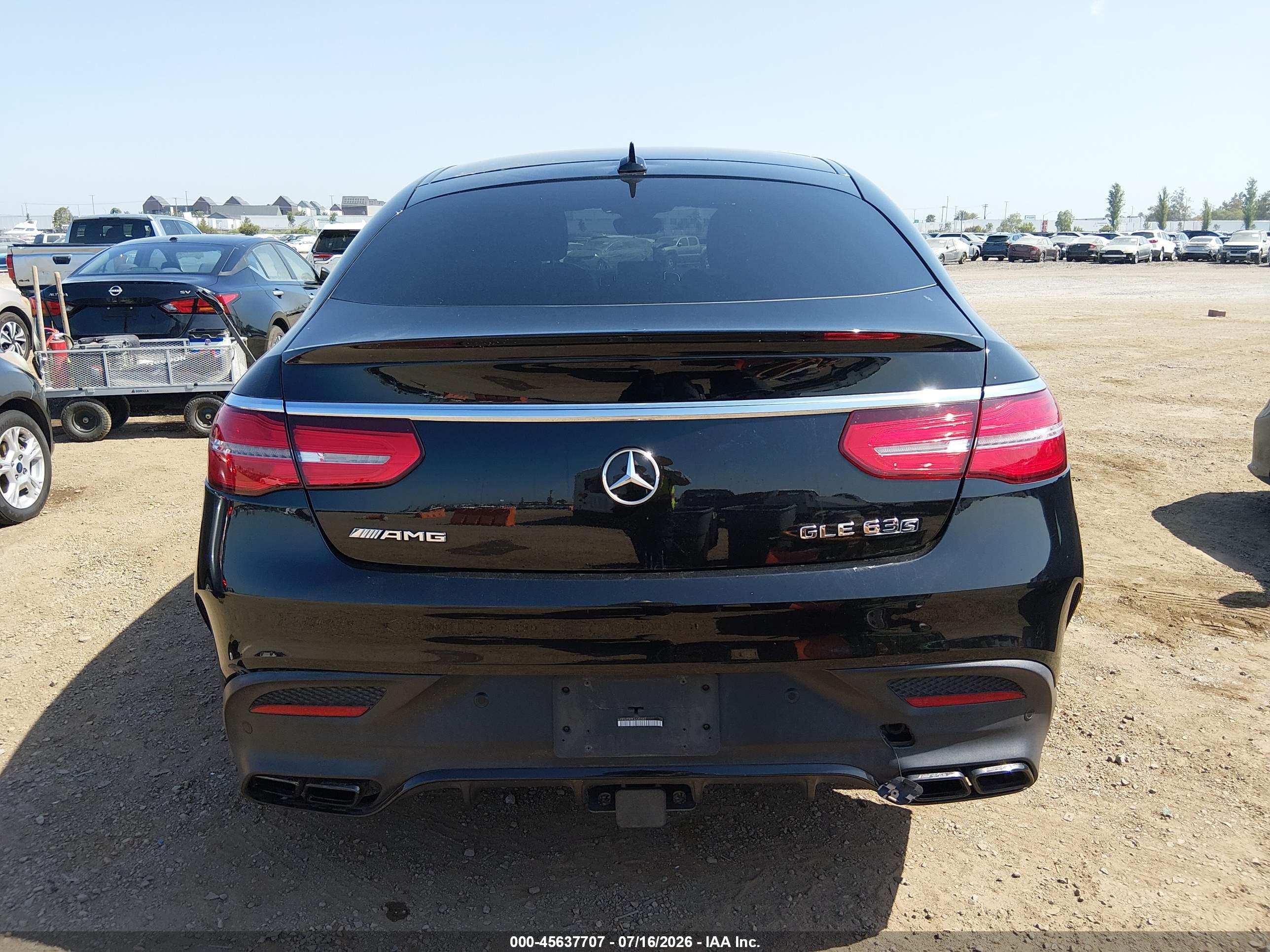 2019 MERCEDES-BENZ AMG GLE 63 COUPE S 4MATIC
