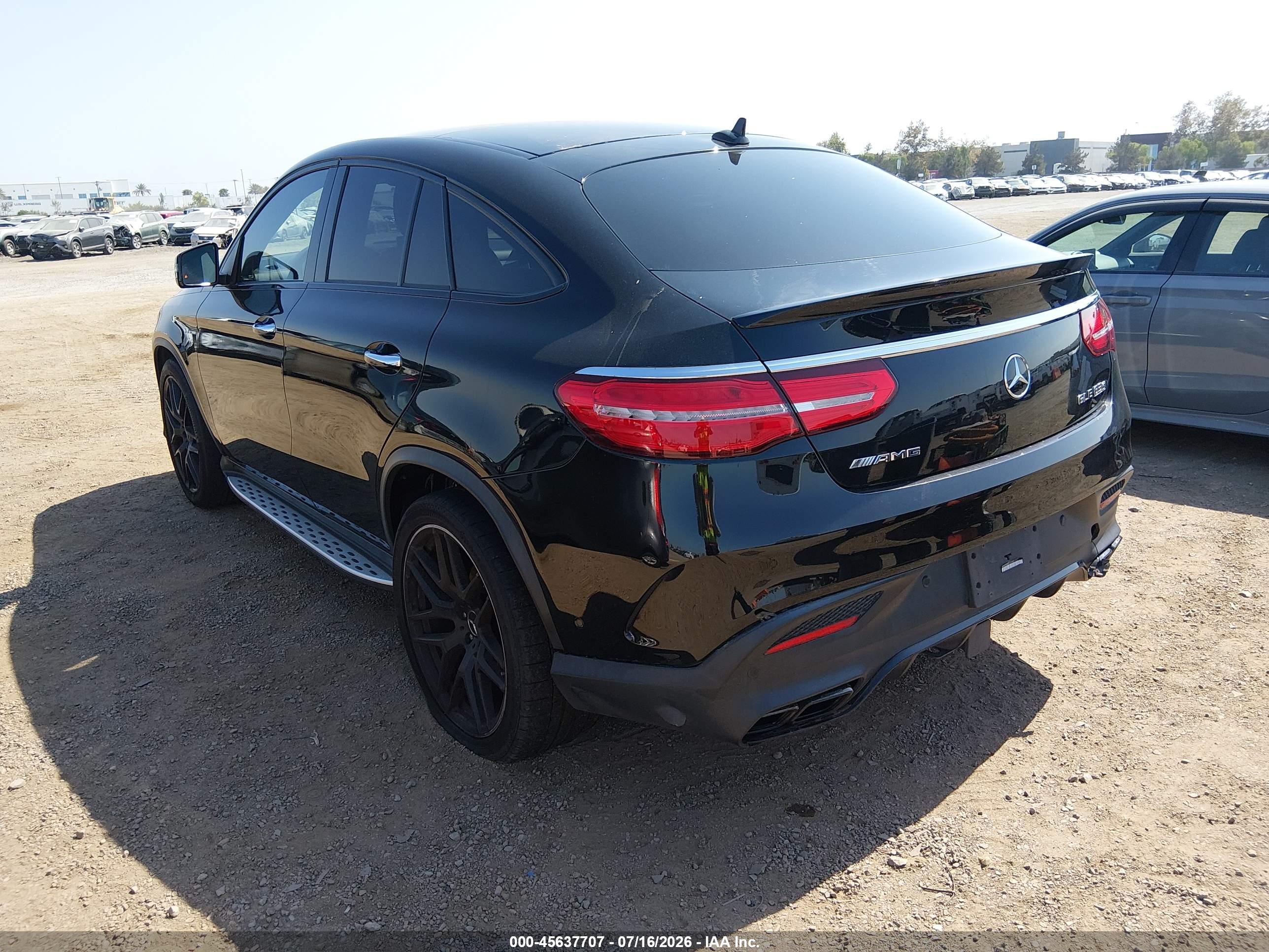 2019 MERCEDES-BENZ AMG GLE 63 COUPE S 4MATIC