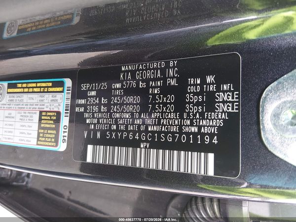 2025 KIA TELLURIDE S