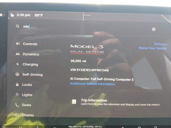 2023 TESLA MODEL 3